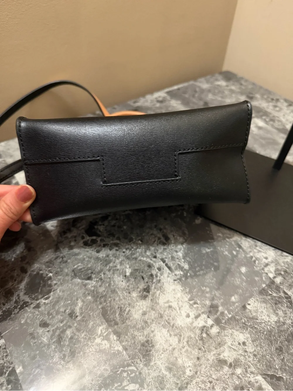 Tory Burch Black Leather Top-Handle Crossbody Bag - Picture 8 of 10